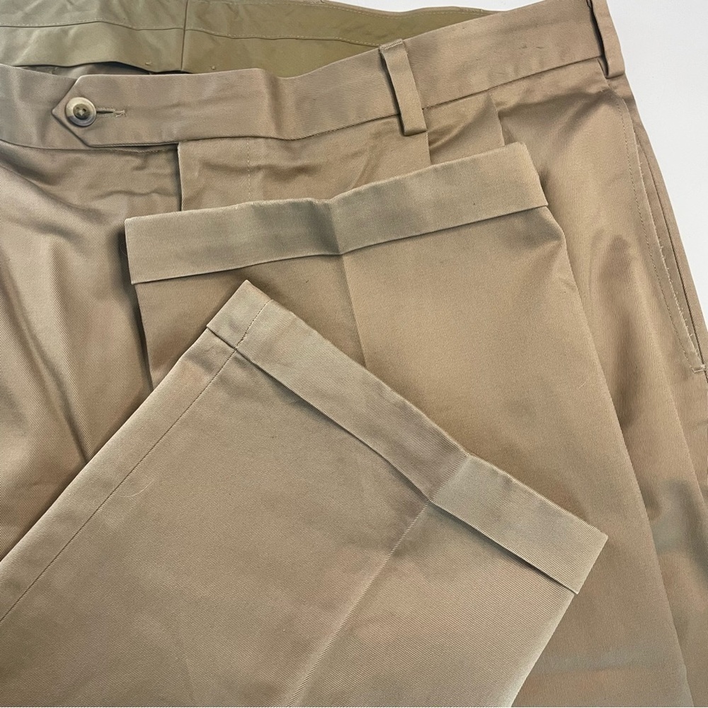 Jos. A. Bank 40X36 Travelers Collection Tan Khaki Dress Pants Cotton PRELOVED - Picture 7 of 11